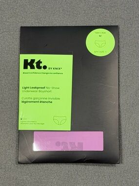knix Light Leakproof No-Show Boyshort — Pink teen medium
